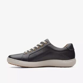 Nalle Lace-sneakers i svart skinn for damer