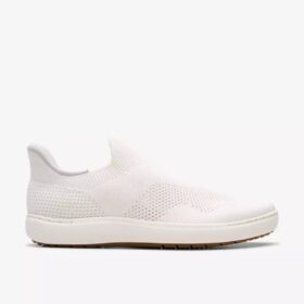 Nalle Step hvite strikkede Slip-ons for damer