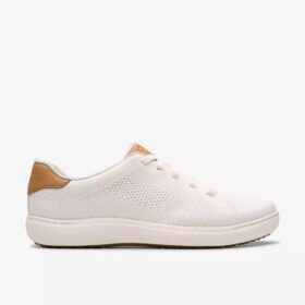 Nalle Walk hvite strikkede Sneakers for kvinner