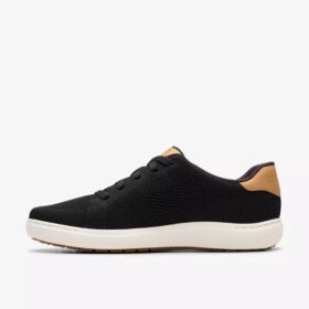 Nalle Walk svart strikkede sneakers for kvinner