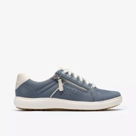 Nalle Zen blå nubuck-Sneakers for kvinner