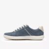 Nalle Zen blå nubuck-Sneakers for kvinner