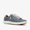 Nalle Zen blå nubuck-Sneakers for kvinner