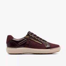 Nalle Zen Merlot-Sneakers for kvinner
