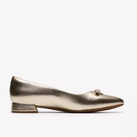 Natalyn Trim gullmetalliske Slip-ons for kvinner | Clark