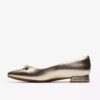 Natalyn Trim gullmetalliske Slip-ons for kvinner | Clark