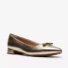 Natalyn Trim gullmetalliske Slip-ons for kvinner | Clark