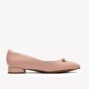 Natalyn Trim lyserosa skinn-Slip-ons for kvinner
