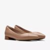Natalyn Wish varme beige ballerinasko i skinn for damer