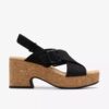 Nerisa West svart nubuck-kilehæl for damer