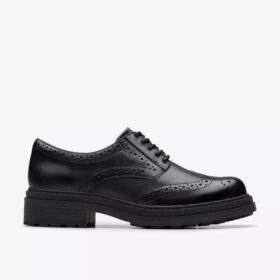 Orinoco3 Derby-loafers i svart skinn for damer