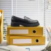 Orinoco3 Edge Loafers i svart skinn for kvinner, USA