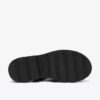 Orinoco3-flate sandaler for kvinner med remmer, i svart skinn