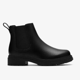 Orinoco3 Lane Chelsea boots i svart skinn for damer