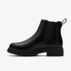 Orinoco3 Lane Chelsea boots i svart skinn for damer