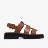 Orinoco3 Strap flate sandaler i tan skinn for damer