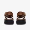 Orinoco3 Strap flate sandaler i tan skinn for damer