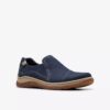 Orlene Slip Navy Nubuck slip-ons for damer