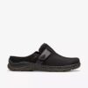 Orlene-tresko for damer i svart nubuck – Tresko & Mules