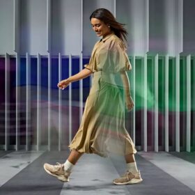 Pace Walk Sand Athleisure-sko for kvinner