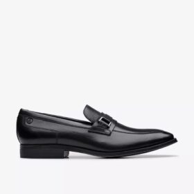 Paulton Lo Loafers i svart skinn for menn