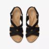 Rose Style sorte nubuck-kilehæler for damer