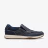 Sailview Step Navy Nubuck slip-on seilersko for menn