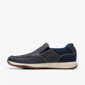 Sailview Step Navy Nubuck slip-on seilersko for menn