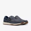 Sailview Step Navy Nubuck slip-on seilersko for menn