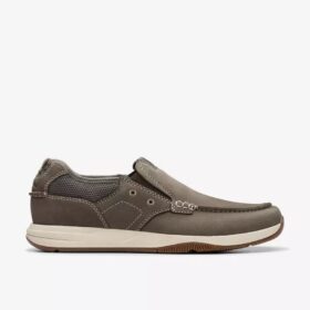 Sailview Step-seilersko for menn i taupe nubuck (uten snøring)