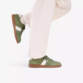 Seco Speed grønne suedesneakers for menn