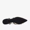 Sensa15 Bow kremfarget skinnsko med Slingbacks for kvinner