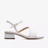 Serina35 Strap – hvite lærrem-sandaler for damer