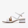 Serina35 Strap – hvite lærrem-sandaler for damer