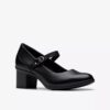 Shaya Jane Mary Janes i svart skinn for damer