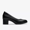 Shaya Poppy-pumps i svart skinn for damer