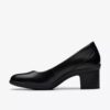 Shaya Poppy-pumps i svart skinn for damer
