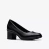 Shaya Poppy-pumps i svart skinn for damer