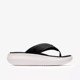 Solevana Post svart Flip-flop for kvinner