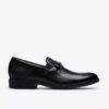 Steadwell Bit Loafers i svart skinn for menn