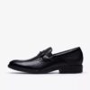 Steadwell Bit Loafers i svart skinn for menn