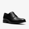 Steadwell Cap – sorte skinn-Oxfords for menn