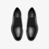 Steadwell Cap – sorte skinn-Oxfords for menn