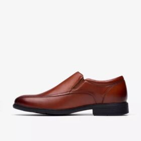 Steadwell Step Loafers for menn i mørkbrunt skinn Steadwell Step Loafers for menn i mørkbrunt skinn