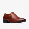 Steadwell Step Loafers for menn i mørkbrunt skinn