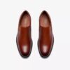 Steadwell Step Loafers for menn i mørkbrunt skinn