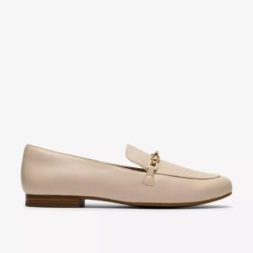Tamna Iris loafer i hvitt skinn for damer