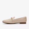 Tamna Iris loafer i hvitt skinn for damer