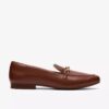 Tamna Iris loafer i tan skinn for damer