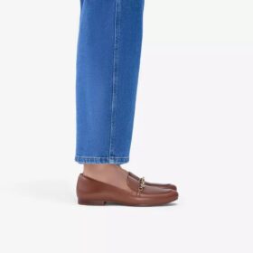 Tamna Iris loafer i tan skinn for damer